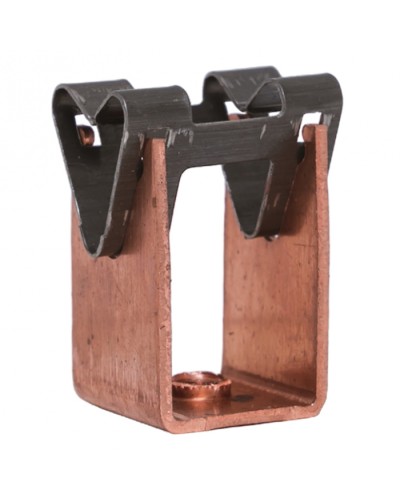 Держатель токоотвода металлический 35мм, L=20мм, Ni/Сu EKF PROxima (lp-d2115-20-cu) в Рубцовске Электротехническое оборудование Pintop.ru