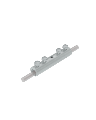 Четырехболтовой сквозной соединитель прутка Ø 5-10 мм КМ-Профиль (4SS-D5-10) в Рубцовске Крепеж Pintop.ru