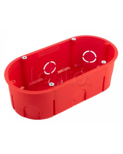 Коробка установочная двухместная безгалогенная (HF) 140х68х46 (94шт/кор) Промрукав (80-0540С) в Рубцовске Распределительные коробки Pintop.ru