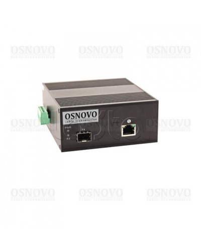 Медиаконвертер Gigabit Ethernet с поддержкой PoE OSNOVO OMC-1000-11X/I в Рубцовске Медиаконвертеры Pintop.ru