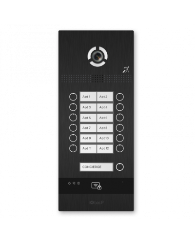 Вызывная панель BAS-IP BI-12FBI BLACK в Рубцовске Вызывные видеопанели малоабонентные Pintop.ru