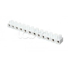 Колодка клеммная (10мм.) 10А полистирол белая (10шт.) EKF PROxima (plc-KK-10-10-ps-w)