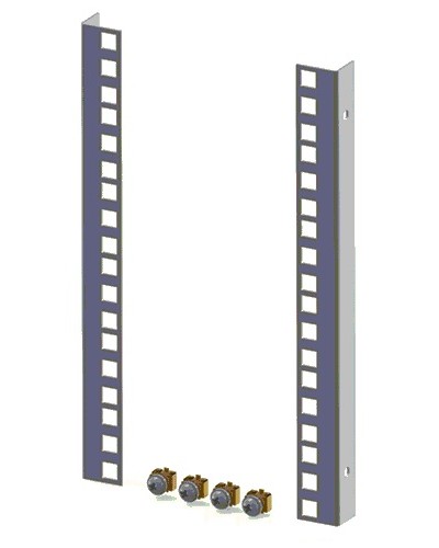 Направляющие для шкафов 18U (2 шт/уп.) TLK TLK-VNI-18U-2 в Рубцовске Аксессуары для стоек и шкафов Pintop.ru