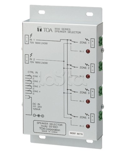 Селектор внешний TOA SS-9001 в Рубцовске Системы оповещения и трансляции TOA Pintop.ru