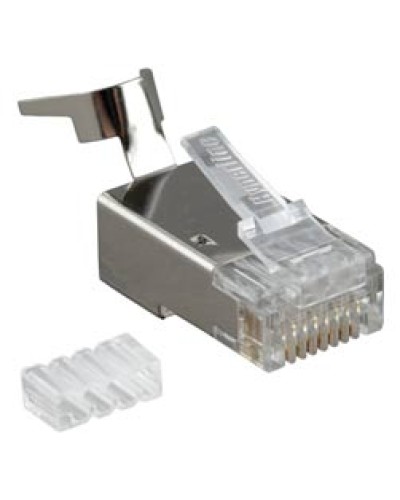 Разъем RJ-45 под витую пару, кат. 6, экранированный, универсальный Hyperline PLUG-8P8C-UV-C6-TW-SH в Рубцовске Коннекторы и разъемы Pintop.ru