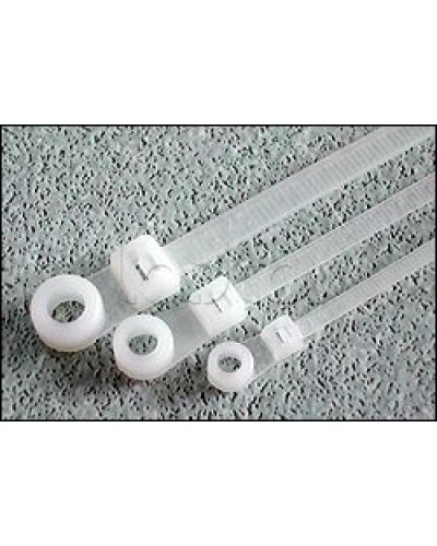 Хомут-стяжка нейлоновый 200x4,8 с отверстием под винт Hyperline GTM-200STC (100 шт/уп.) в Рубцовске Стяжки-хомуты Pintop.ru