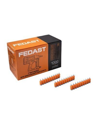 Гвозди 3,0*22 мм для монтажного пистолета с кованым наконечником (1000 шт/уп) FEDAST fd3022mgbp в Рубцовске Крепеж: Дюбели, шурупы, саморезы Pintop.ru