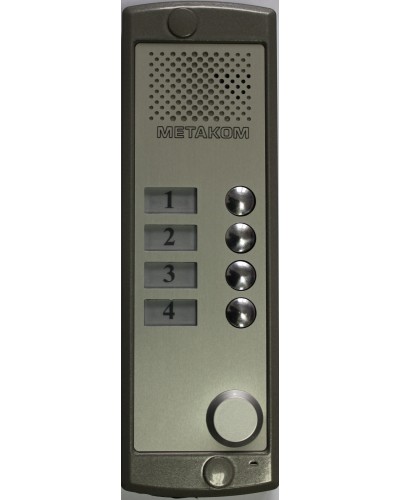 Блок вызова домофона Метаком MK4-K-RF в Рубцовске Блоки вызова многоабонентные Pintop.ru