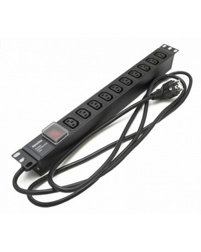 Блок розеток Hyperline SHE19-10IEC-S-2.5EU в Рубцовске Блоки розеток Pintop.ru