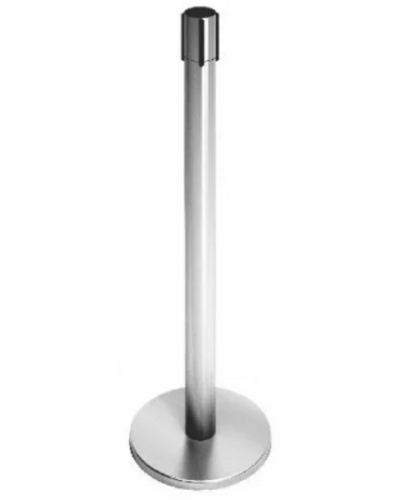 Стойка ограждения передвижная с ремнем (2 метра красный с тормозом) Oxgard ВЗР2387.04 в Рубцовске Ограждения Pintop.ru