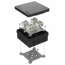 Коробка огнестойкая для о/п двухкомпонентная 60-0303-9005-FR10.0-8 Е15-Е120 100х100х40 Промрукав (60-0303-9005-FR10.0-8)