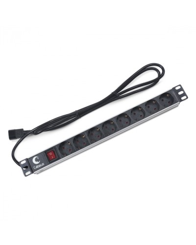 Блок на 8 розеток IEC 320 горизонтальный для 19 шкафов Cabeus (PDU-8P-2IEC) в Рубцовске Блоки розеток Pintop.ru
