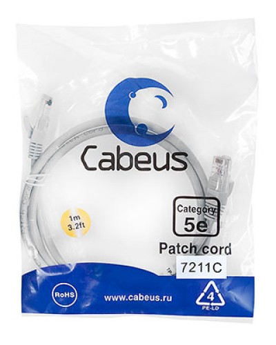 Патч-корд Cabeus PC-FTP-RJ45-CAT.6-1.5M-LSZH в Рубцовске Патчкорды (медные) Pintop.ru
