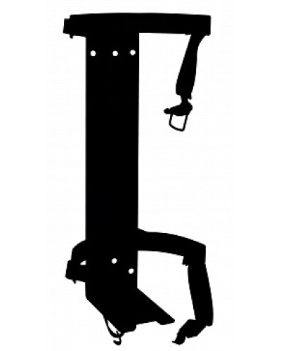 Кронштейн ПОЖТЕХНИКА КТР-10/12 на 2 ремнях (d180-185) для ОП/ОВП-10, ОП-12 в Рубцовске Аксессуары для огнетушителей Pintop.ru