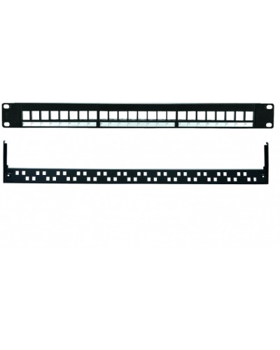 Патч-панель 19”, 1U, 24 порта UTP Eurolan (27B-00-24BL) в Рубцовске Патч панель Pintop.ru