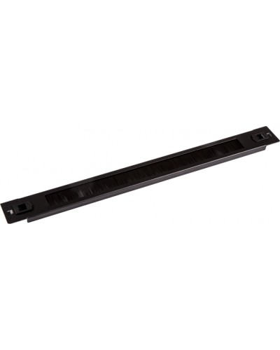 Панель 19 с щеточным вводом 1U, быстросъемная, черная LANMASTER LAN-DC-TLBRP-1U в Рубцовске Аксессуары для стоек и шкафов Pintop.ru