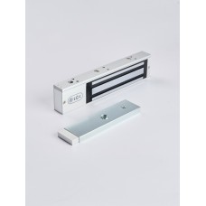 R-Lock RL-EM280-LSS - Электромагнитный замкок, 280кг, DC12/24B, цвет серебристый сатинированный алюминий RAL 7047, два датчика втроены в корпус замка: датчик Холла и магнито-контактный датчик