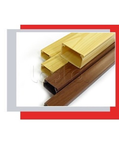 Миниканал 16x16 серия MEX с текстурой дерева (орех) Экопласт 77002N-2 в Рубцовске Аксессуары для кабель-канала Pintop.ru