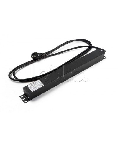 Блок розеток горизонтальный черн Hyperline (SHE19-6SH-2IEC-2.5EU) в Рубцовске Блоки розеток Pintop.ru