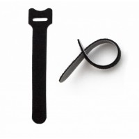 Хомут для кабеля, липучка с мягкой застежкой Hyperline WASN-150-BK-10