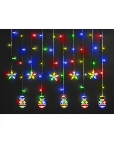 Гирлянда Navigator 95 024 NGF-D037-01 (бахрома звезды и снеговики WW 3*0.6м IP20 в Рубцовске Источники света(Лампы) Pintop.ru