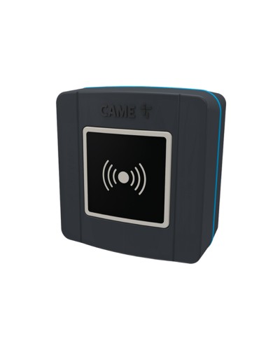 Накладной проксимити-считыватель для карт, брелоков и TAG-капсул Came 806SL-0300 - SELR1BDG, подключаемый к шине CXN с синей подсветкой (протокол Manchester), RAL7024 в Рубцовске Считыватели Pintop.ru