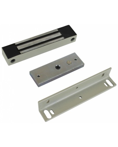 Замок электромагнитный влагозащищенный AccordTec ML-100K (белый) с уголком в Рубцовске Электромагнитные замки Pintop.ru