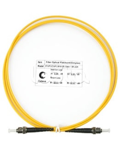Патч-корд волоконно-оптический SM 9/125 simplex ST-ST LSZH (1,5 м) Cabeus FOP(s)-9-ST-ST-1,5m в Рубцовске Патч-корды оптические Pintop.ru