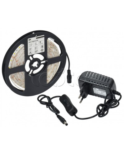 Комплект DIY (2835W60-4,8-IP65-12В 5м + др. + выкл.) IEK (LSR1-2-060-65-1-05-S1) в Рубцовске Источники света(Лампы) Pintop.ru