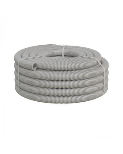 Труба ПНД-FRUF гофрир. тяжелая, с зондом, без галогена, трудногорючая, атмосферостойкая,цвет серый, диам. 40мм (20м) Экопласт (21140HFR-UF) в Рубцовске Труба гофрированная Pintop.ru