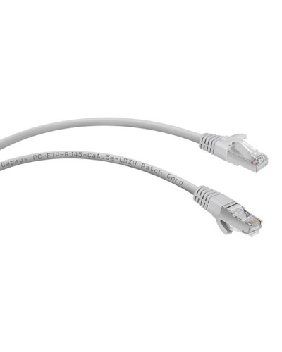 Патч-корд FTP, категория 5e, 0.5 м, LSZH, экранированный, серый Cabeus PC-FTP-RJ45-Cat.5e-0.5m-LSZH в Рубцовске Патчкорды (медные) Pintop.ru