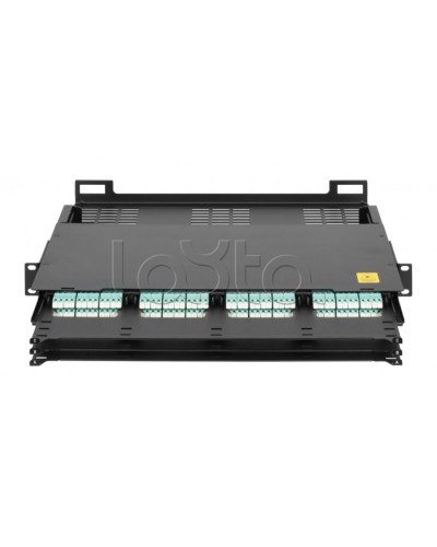 Оптический кросс 19 MTP/MPO NIKOMAX (NMF-RP12-BLANK-CT-MTP-1U-BK) в Рубцовске Кросс оптический Pintop.ru