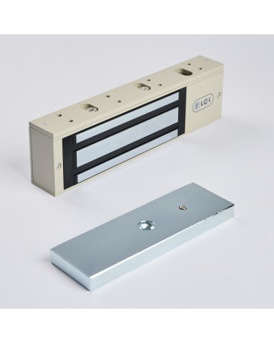 R-Lock RL-EM500-L0G - Электромагнитный замкок, 500кг, DC12/24B, цвет серый, RAL7032 (галечный серый) в Рубцовске Электромагнитные замки Pintop.ru