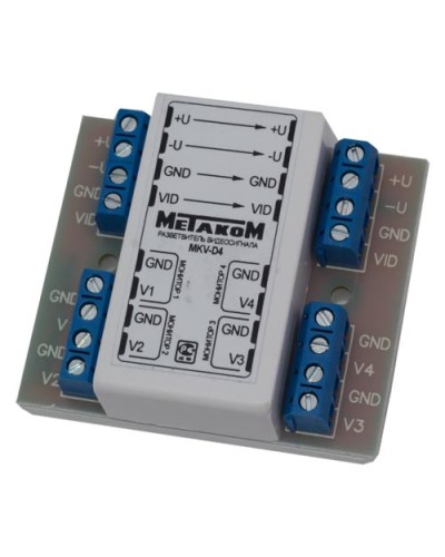 Разветвитель видеосигнала Метаком MKV-D4C в Рубцовске Блоки коммутации многоабонентные Pintop.ru