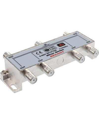 Делитель ТВх6 под F-разъем, 5-1000МГц, Silver (7 F-разъемов в комплекте) REXANT 05-6104 в Рубцовске Системы видеонаблюдения Pintop.ru