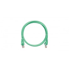 Шнур коммутационный 2хRJ45/8P8C, U/UTP, 4 пары, Кат.5е, LSZH, зеленый (0,5м) NIKOMAX NMC-PC4UD55B-005-C-GN
