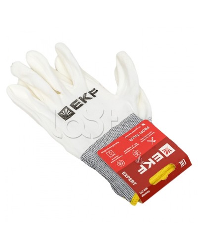Перчатки рабочие PROFI Touch для чистовых работ (15 класс, 8 размер) EKF Expert (pe15pm-8-exp) в Рубцовске Аксессуары для кабель-канала Pintop.ru