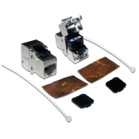 Модуль Keystone, RJ45, кат.6A, STP, 180 градусов LANMASTER LAN-OK45S6A/180