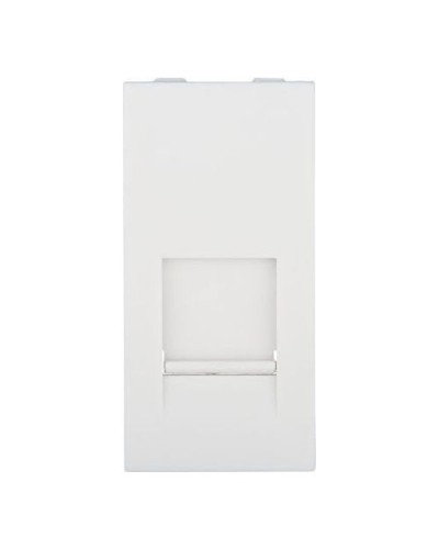 Накладка для розетки телефонной, компьютерной RJ, 45х22,5 мм (белый) LK45 Экопласт (853104) в Рубцовске Аксессуары для кабель-канала Pintop.ru