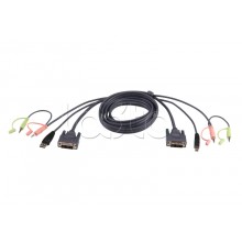 КВМ-кабель с интерфейсами USB, DVI-D Single Link (3м) ATEN 2L-7D03U