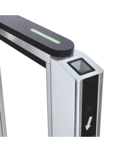 Передняя панель скоростного прохода PERCo-ST-11 со встроенным сканером штрихкода PERCo-FP11Q.1 в Рубцовске Ограждения Pintop.ru