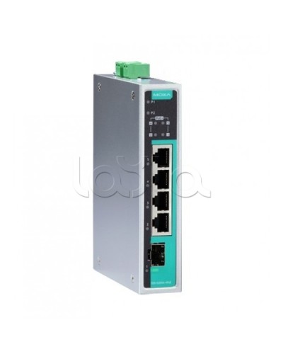 Коммутатор PoE 5-портовый Moxa EDS-G205A-4PoE-1GSFP в Рубцовске Коммутаторы Pintop.ru