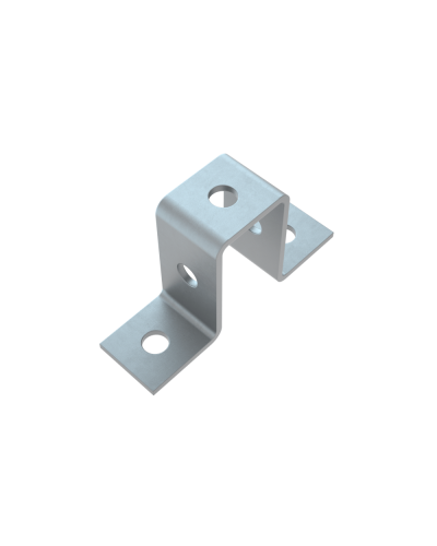 Прямоугольная скоба для страт-профиля 41х72 мм HD КМ-профиль (PS41-72 HD) в Рубцовске Держатели, клипсы, скобы Pintop.ru