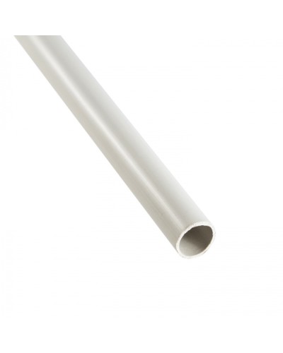 Труба ПНД гладкая тяжелая, без галогена, цвет серый, диам. 16мм (3м) Экопласт (23016HF-GR-3) в Рубцовске Гладкая труба Pintop.ru