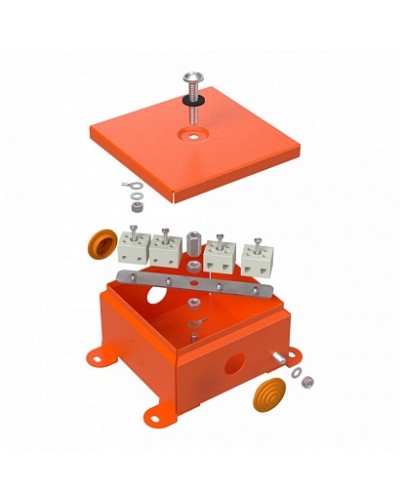 Коробка металлическая огнестойкая 70-0360-FR2.5-4 Е15-Е120 110х110х65 Промрукав (70-0360-FR2.5-4) в Рубцовске Огнестойкие кабельные линии Pintop.ru