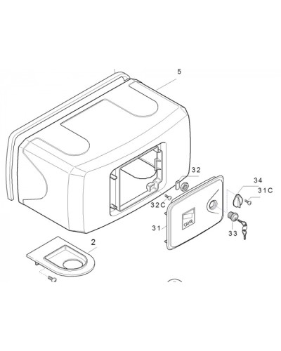 Корпус FERNI пластиковый Came 119RID122 в Рубцовске Запчасти для шлагбаумов и автоматики Pintop.ru