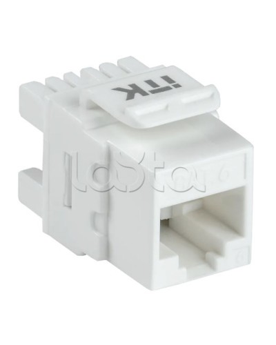 Модуль Keystone Jack кат. 6 UTP 110 IDC 180 град. ITK CS1-1C06U-12 в Рубцовске Модули Keystone Pintop.ru