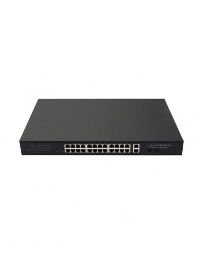 PoE коммутатор Fast Ethernet на 24 x RJ45 портов + 2 x GE Combo uplink порта NST NS-SW-24F2G-P в Рубцовске Коммутаторы Pintop.ru