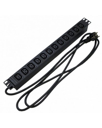 Блок розеток Hyperline SHE19-12IEC-2.5EU в Рубцовске Блоки розеток Pintop.ru