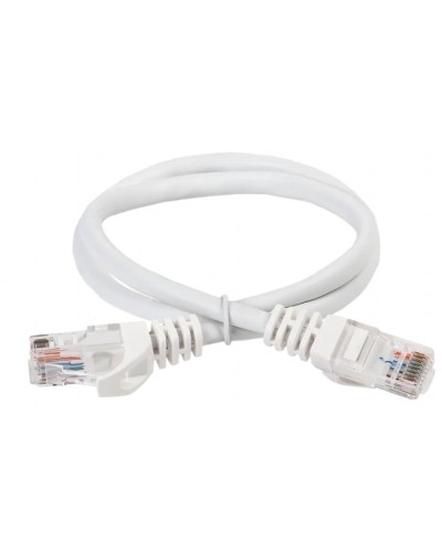 ITK Коммутационный шнур (патч-корд) кат.5Е UTP 5м белый (PC08-C5EU-5M) в Рубцовске Патч-корды и пигтейлы Pintop.ru